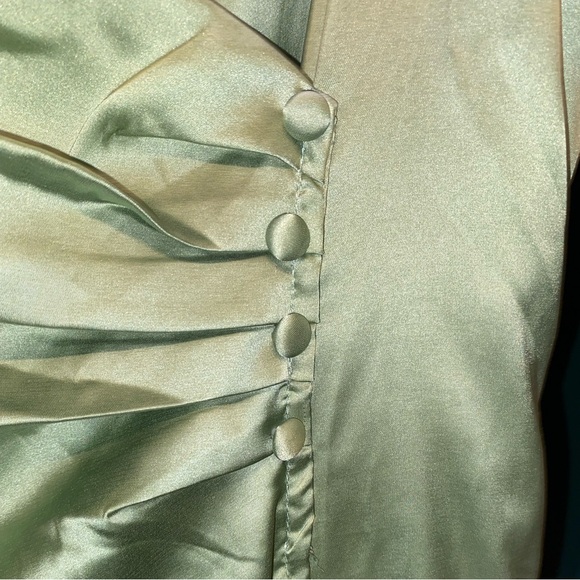 Lulu's Green One Shoulder Dress - Picture 3 of 4